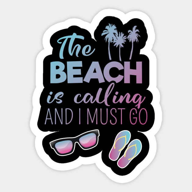 Discover Beach is calling - Beach - Sticker