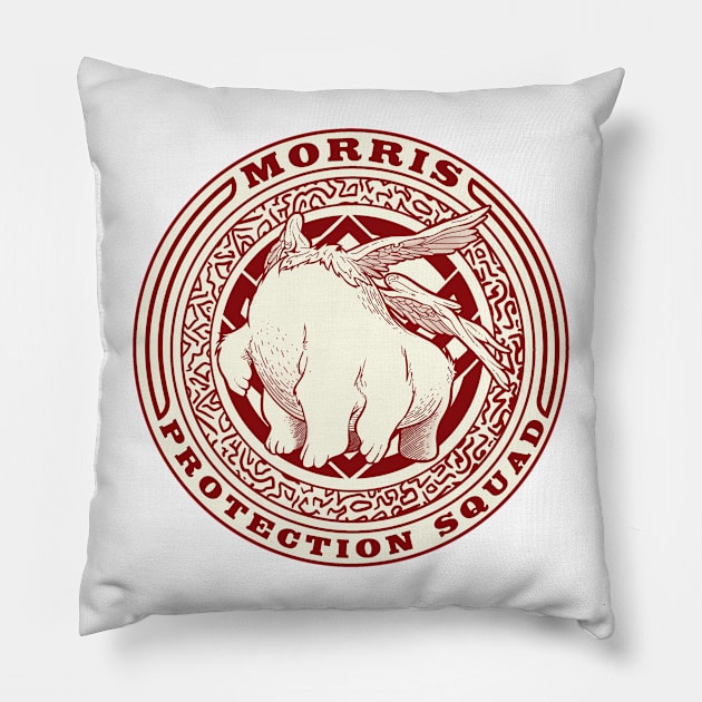 Morris Protection Squad Pillow by TheLightSource