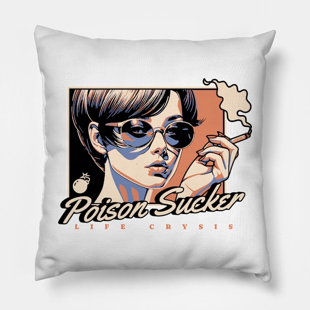 Poison Sucker Pillow by Snazzy Stitch