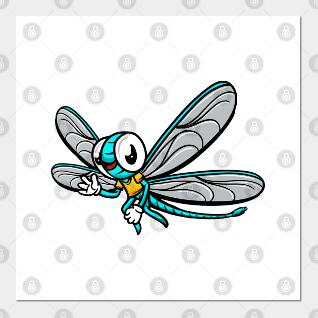 Cute Anthropomorphic Human-like Cartoon Character Dragonfly in Clothes - Cute Cartoon Dragonfly - Posters and Art Prints | TeePublic Cute Anthropomorphic Human-like Cartoon Character Dragonfly in Clothes - Cute Cartoon Dragonfly - Posters and Art Prints | TeePublic