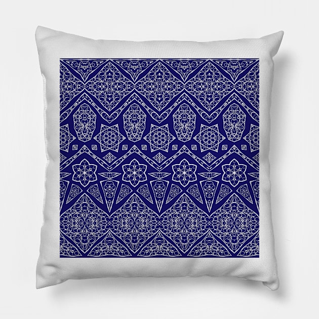 Ethnic patterns in oriental style. Pillow by IrinaGuArt