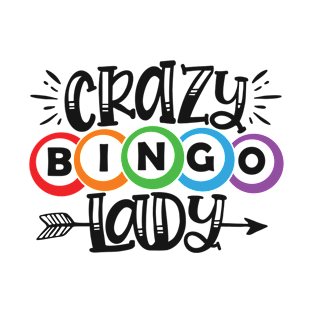 Crazy Bingo Lady Bingo Lover T-Shirt