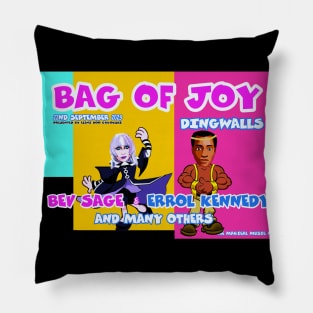 Bag of Joy Bev and Errol Pillow