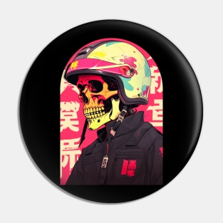 Helmet Vintage Deathly  Racer Pin