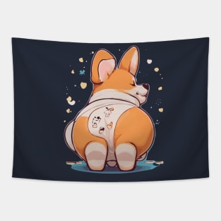 Corgi Dog Butt Tapestry