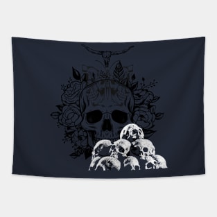 Graphic Skelton Tapestry