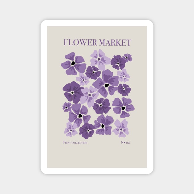 Flower market n2 Magnet by SixMai