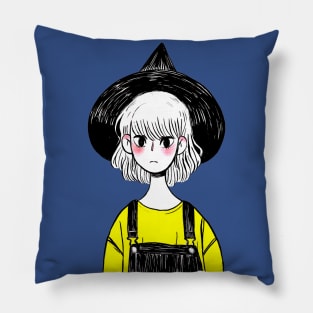 Yellow Witch Pillow