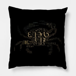 Aeneid Word Cloud Pillow