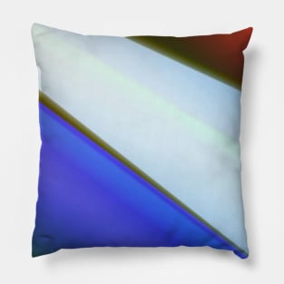 Red blue green abstract art Pillow