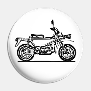 Motra 125 Motorcycle Sketch Art Pin