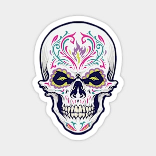 Dia de los Muertos Sugar Skull Magnet