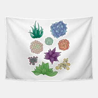 Succulent Whimsy Collection Tapestry