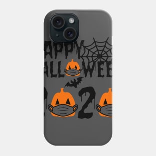 Happy Halloween 2020 pumpkin in mask quarantine Phone Case