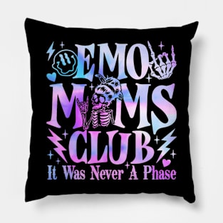 It Was Never A Phase Emo Moms Club Mother's Day Skeleton Pillow