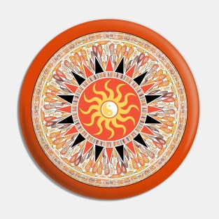 Sunshine mandala Pin