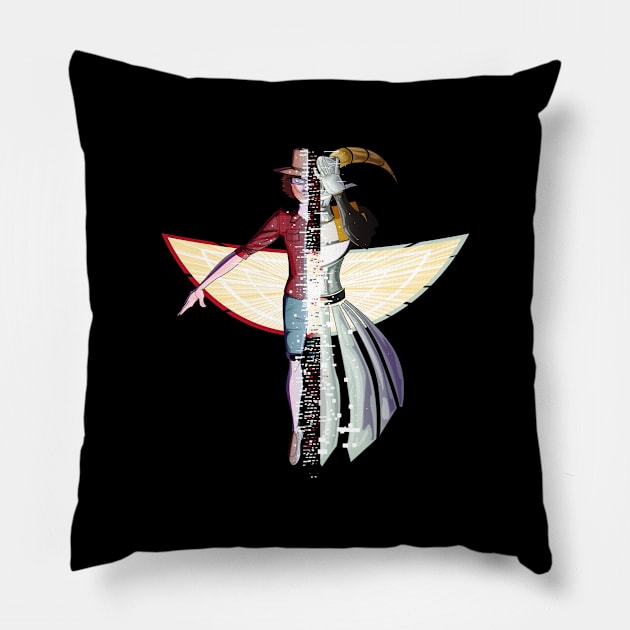 Go Robo Now Luminous Veil Transformation Pillow by GoRoboNow