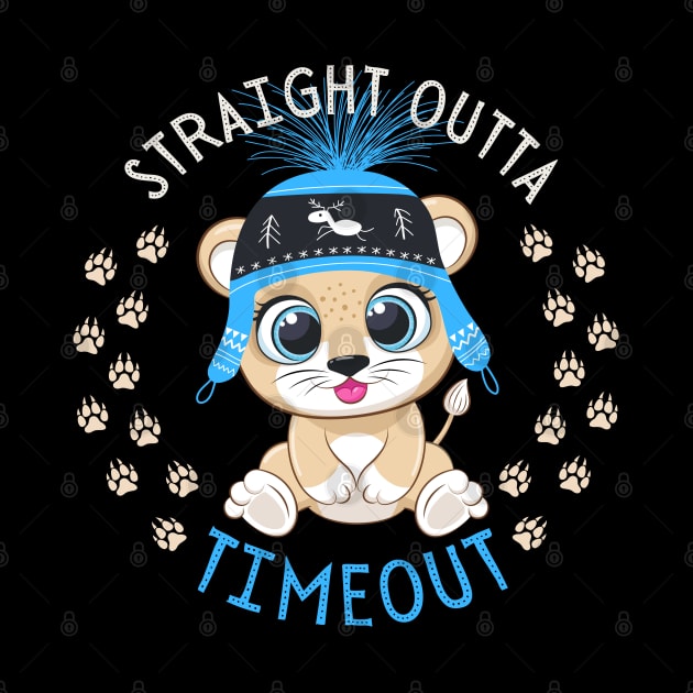 Straight Outta Timeout Cute and Smart Cookie Sweet little tiger in a hat cute baby outfit by BoogieCreates