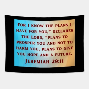 Bible Verse Jeremiah 29:11 Tapestry