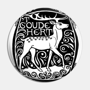 Sign for Golden Deer Apothecary Pin