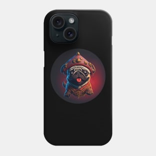 Pirate jumping pug Phone Case