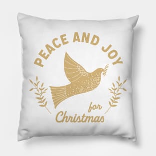 Peace and Joy for Christmas Pillow