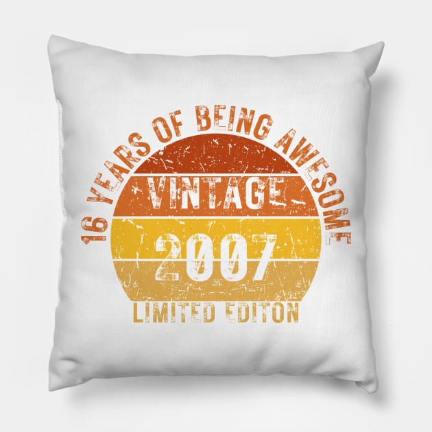 16 years of being awesome limited editon 2007 Pillow by HandrisKarwa