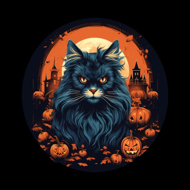 Maine Coon Cat Halloween, Cat Lover by dukito