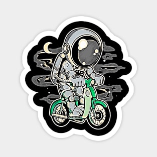 Astronaut Classic Motorbike • Funny And Cool Sci-Fi Cartoon Drawing Design Great For Any Occasion And For Everyone Magnet