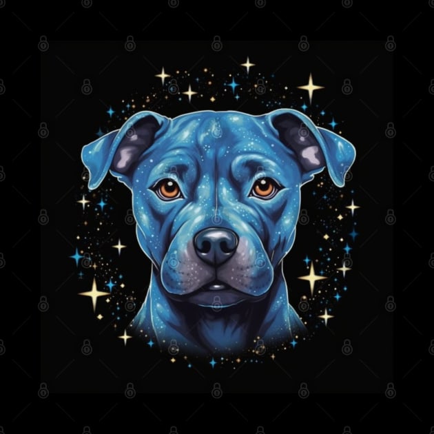 Blue Staffy by Enchanted Reverie