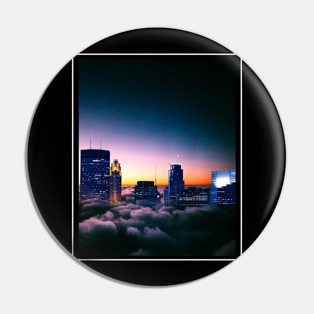 Minneapolis Skyline in the Sky Pin by tonylonder