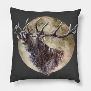 Roaring Deer Pillow