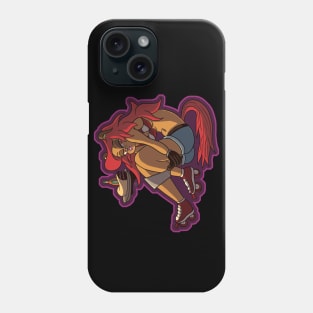 Talia the roller skating street chef Phone Case