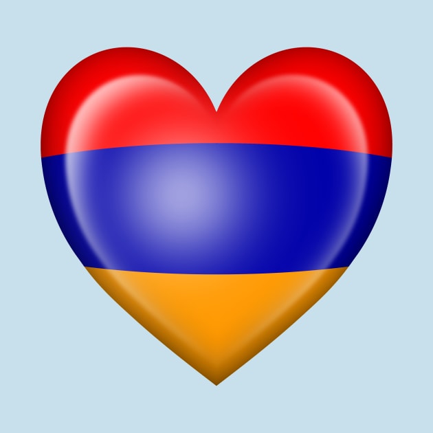 Armenian Heart Flag by jeffbartels