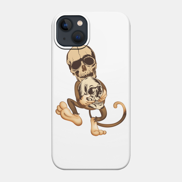 Monkey skull - Monkey - Phone Case