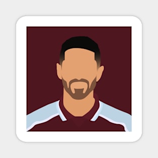 Manuel Lanzini Minimalistic Face Art Magnet