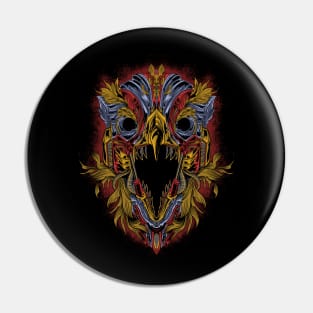 Wild Eagle Mecha Head Pin