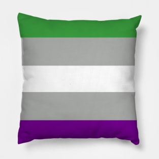 grey aroace Pillow