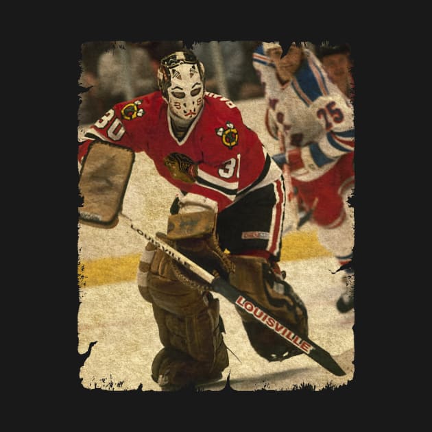 Murray Bannerman, 1987 in Chicago Blackhawks (288 GP) by Momogi Project