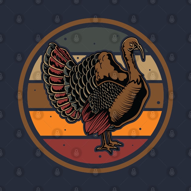 Thanksgiving Turkey Retro Vintage by CoffeeandTeas