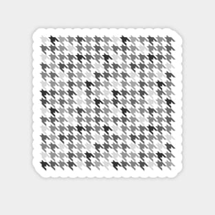 Houndstooth Black and White Magnet