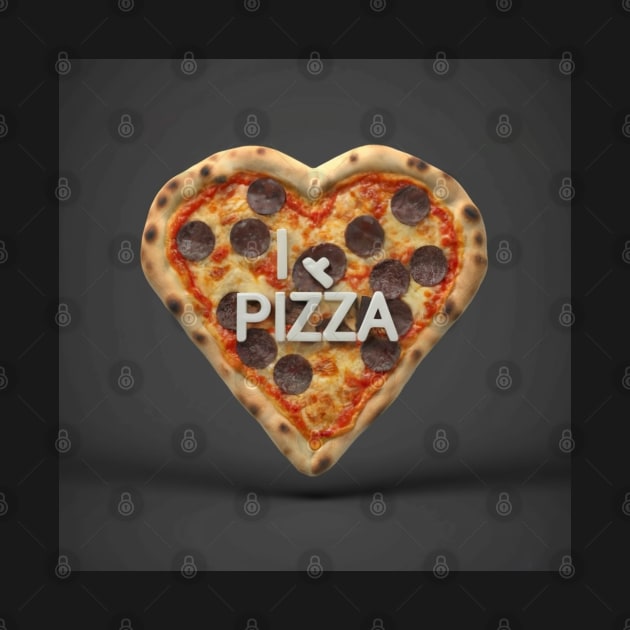 Heart shaped pizza by Spaceboyishere