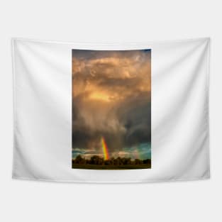 Storm Cloud Sprays a Rainbow Tapestry