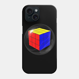 Rubik's Cube in a Dark Glass Ball Phone Case