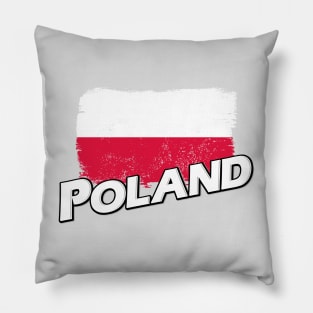 Poland flag Pillow