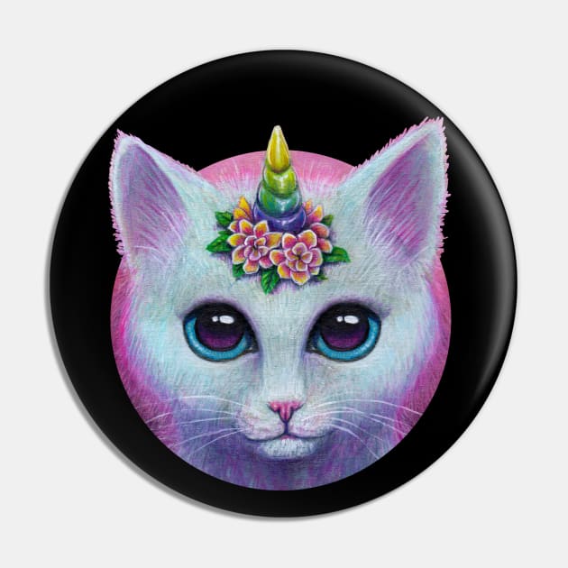 Lil' Uni Kitty Pin by MoniWolf