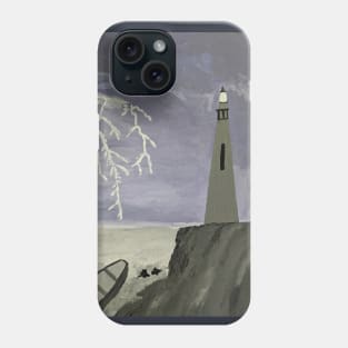 Lightning and lighthouse Phone Case