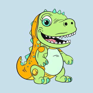 Kids cute Dinosaur in Spacesuit, Dino Explorer. T-Shirt