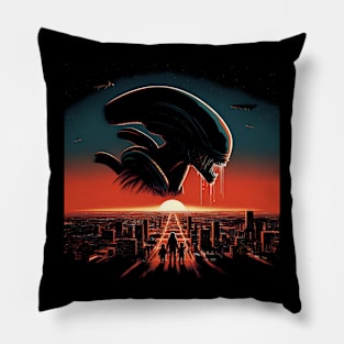 Extraterrestrial Sunset: A Nostalgic Ode to Ridley's Alien Pillow