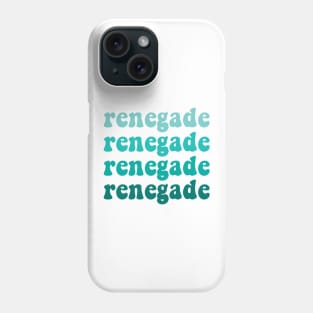 Renegade Tiktok Blue Gradient Design Phone Case